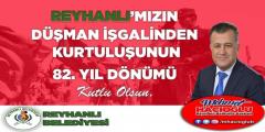Başkanımız Mehmet Hacıoğlu'nun 8 Temmuz Reyhanlı Kurtuluşu Münasebetiyle Yayınladığı mesajı